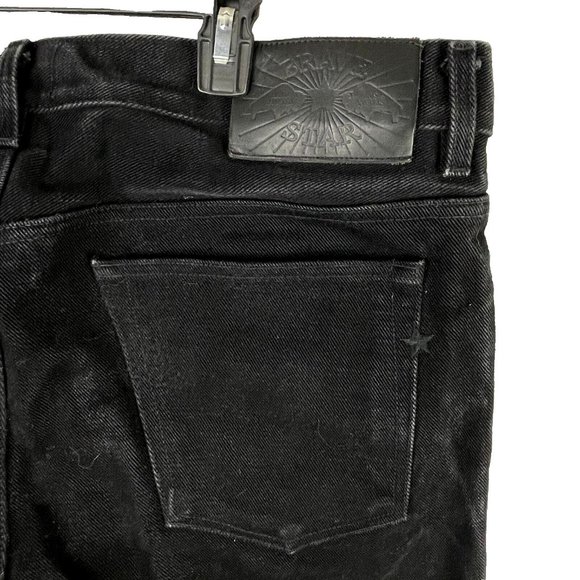 Brave Star Double Black 21.5 oz Heavyweight Selvage Denim Jeans 42 x 36 True Fit - Picture 9 of 15
